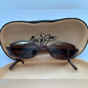Maui Jim Hana Oval Polarized Chocolate Brown Sunglasses